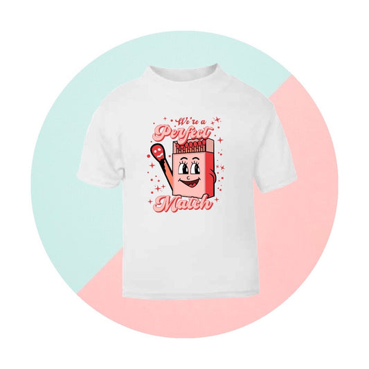 perfect match Valentine Retro Short Sleeve T-shirt